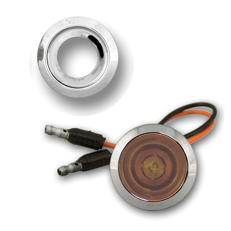 Chrome plastic bezel ONLY for Bulls-Eye LED light