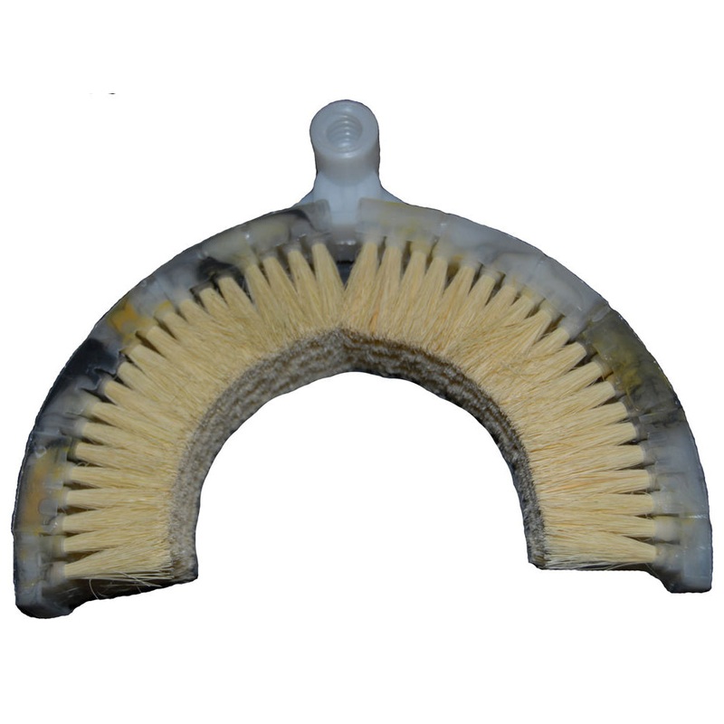 Curved exhaust stack cleaning brush – 6 to 8 diameter