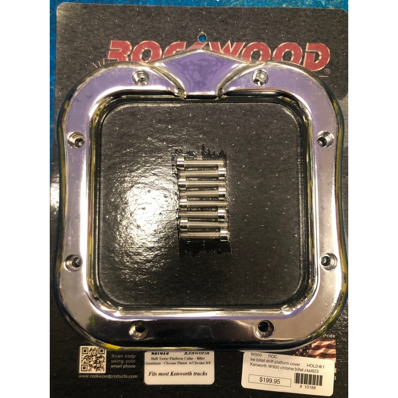 Kenworth W900 chrome billet aluminum shift tower platform cover