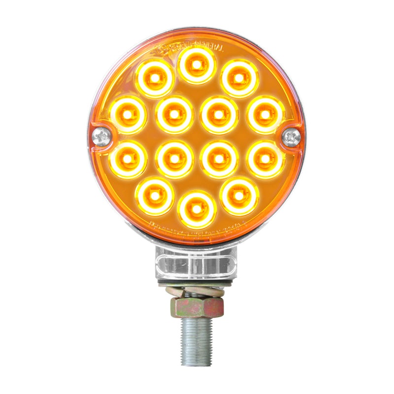 Pearl 3 Amber/Amber 14 diode LED pedestal turn signal light