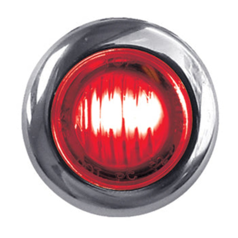 Red 1 mini button LED turn signal light