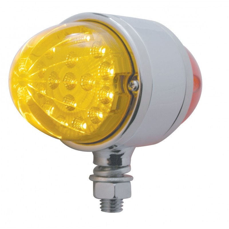 Torpedo Amber/Red 3.5 round 17 diode LED turn signal light