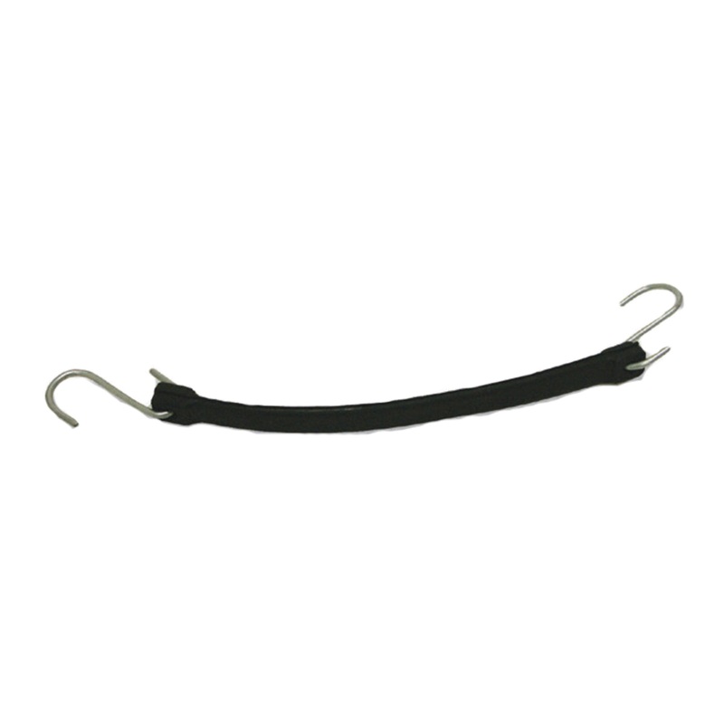 10 rubber tarp tie down/bungee strap w/hook ends – SINGLE