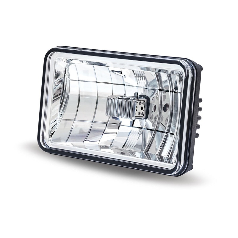 4 x 6 dual rectangular 2 diode LED headlight