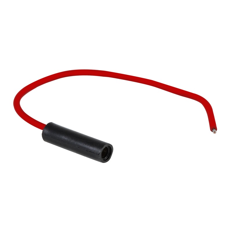 7 lead single female plug for .180 bullet plugs, red wire