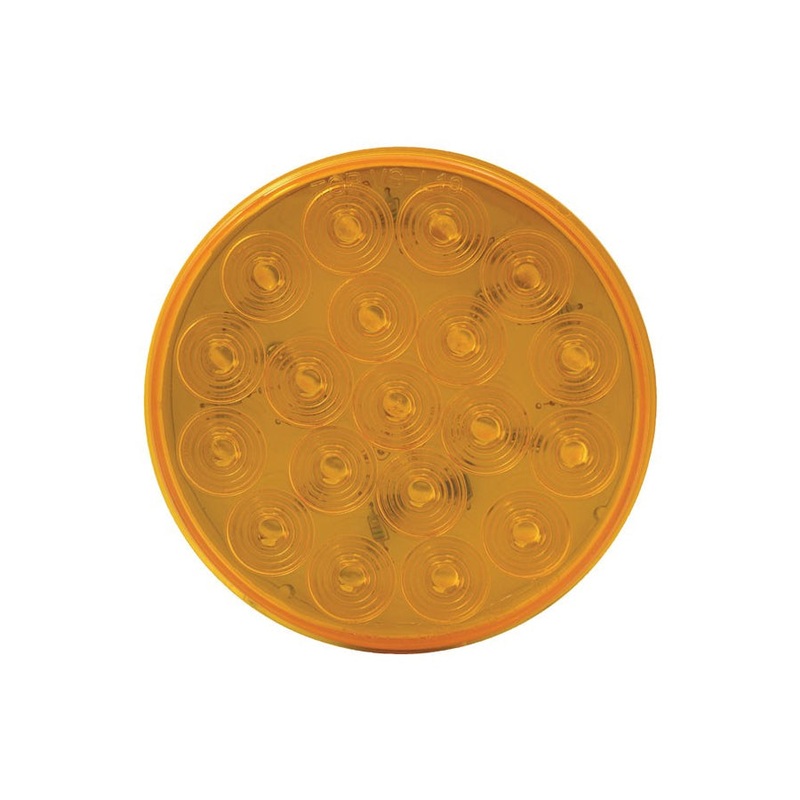 Amber 4 round 19 diode LED park/turn/clearance light