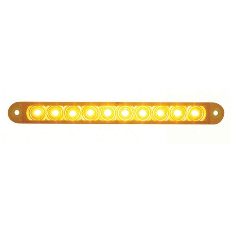 Amber 6.5 thin 10 diode LED turn signal light bar