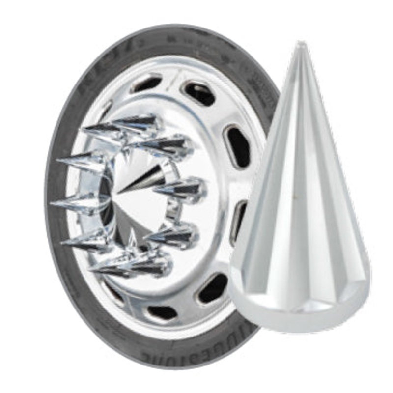 Axis 33mm Chrome Plastic Screw-On Lugnut Cover