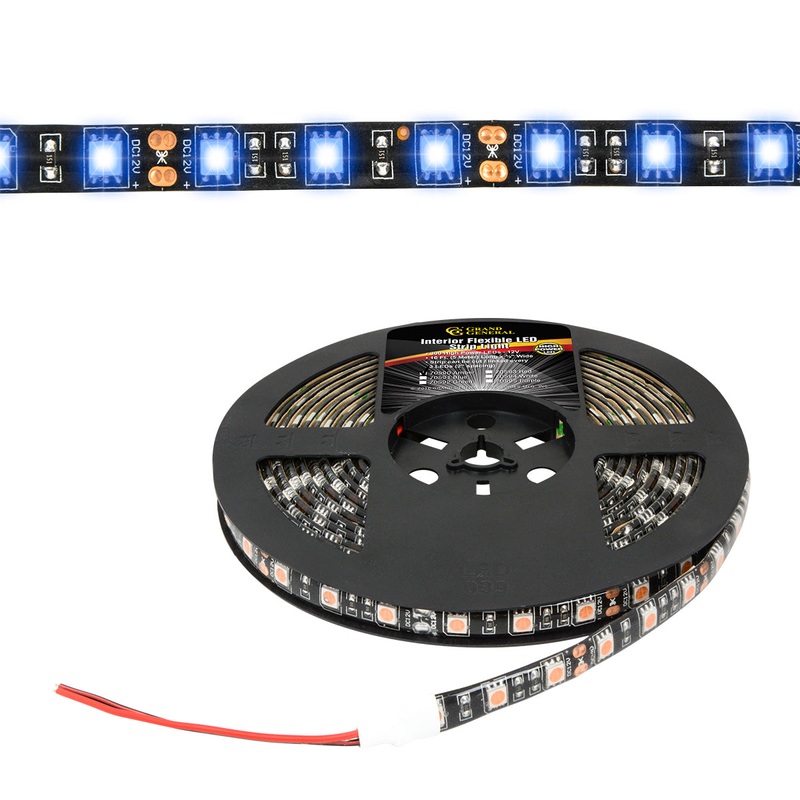 Blue interior LED strip light roll – 16 feet