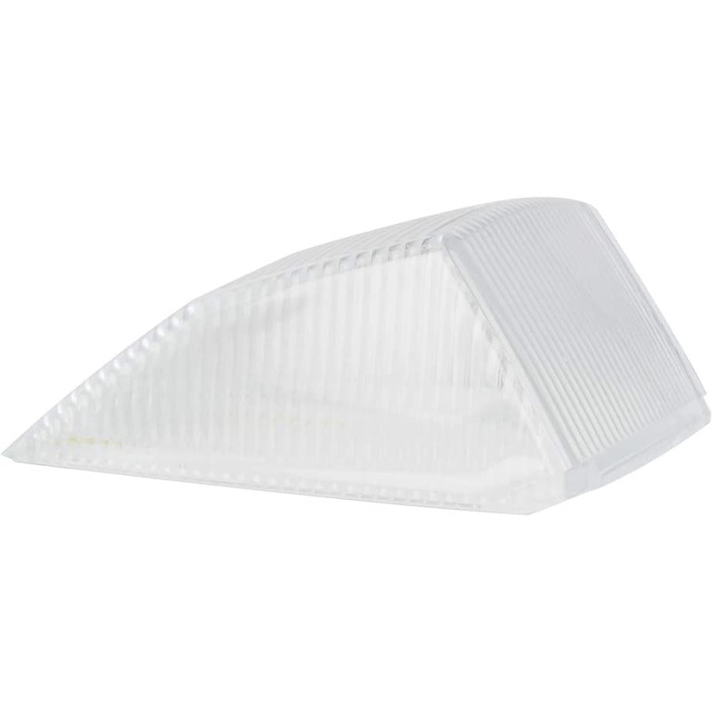 Clear plastic lens for Kenworth-style rectangular cab light