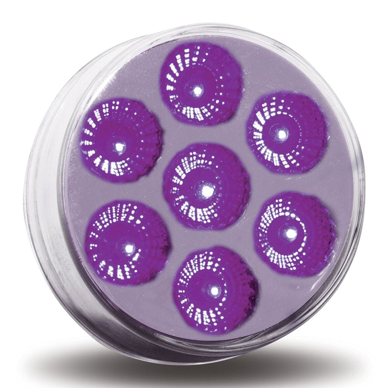 Dual Revolution Amber/Purple 2 round 7 diode LED marker light
