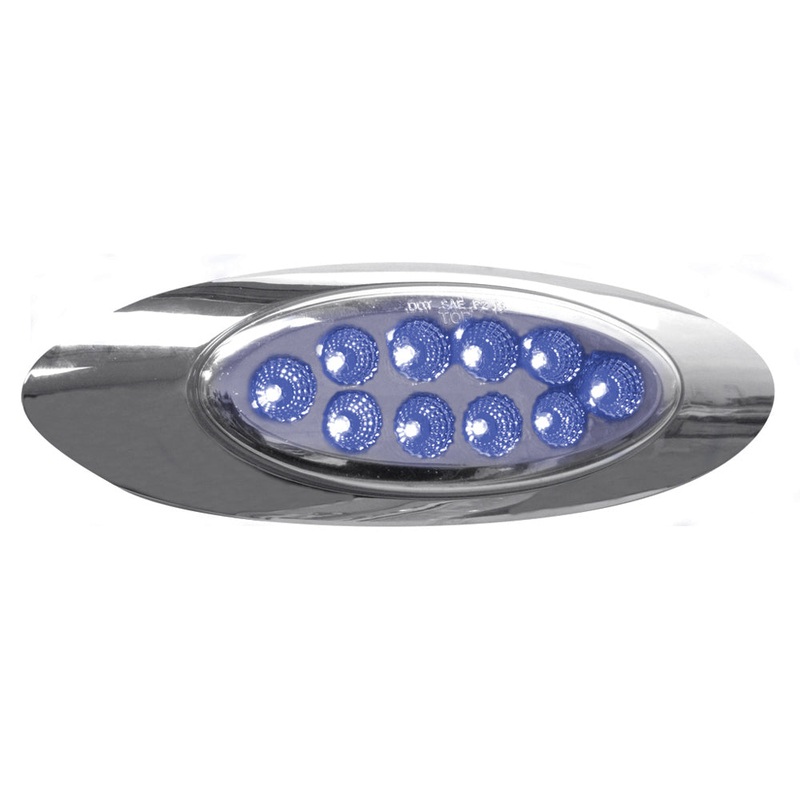 Dual Revolution M1 Red/Blue 10 diode LED marker light