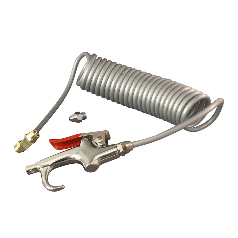 Heavy duty air blow gun kit – includes hose, handle, and hardware
