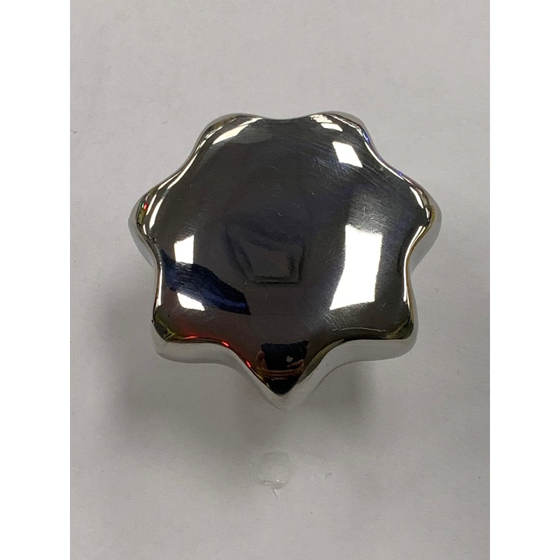 Kenworth-style box knob, female 3/8 -16 thread w/stainless and poly washers