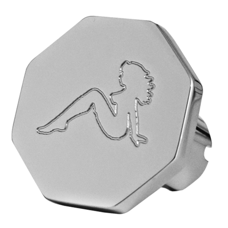 Mudflap Girl chrome billet aluminum brake knob – SINGLE