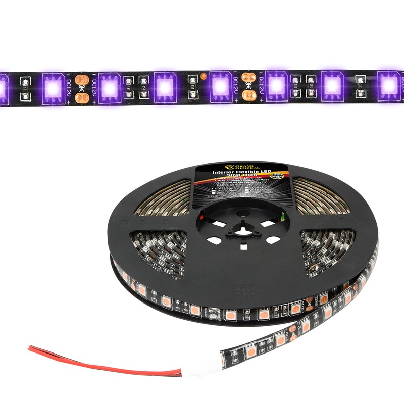 Purple interior LED strip light roll – 16 feet