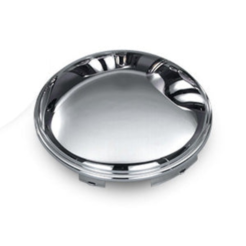 Stainless steel universal front hubcap with 7/16 lip – dome