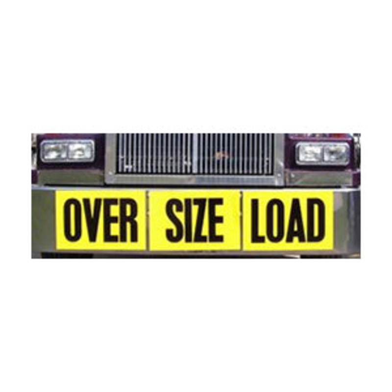60 x 12 reflective aluminum oversize load sign – one piece, single sided