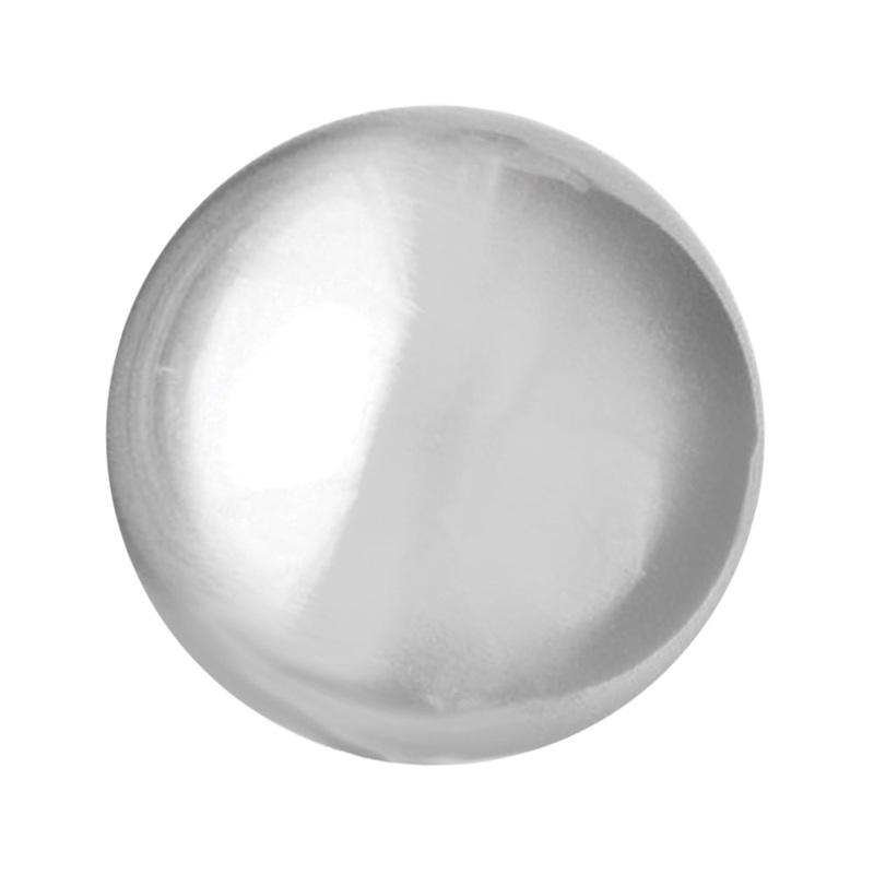 Chrome aluminum round gear shift knob with threaded insert – NO BASE