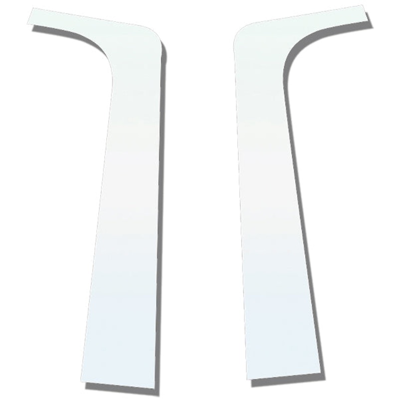 Peterbilt 379 2001-2005 stainless steel interior windshield post covers – PAIR