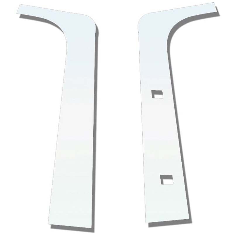 Peterbilt 389 stainless steel interior windshield post covers – PAIR