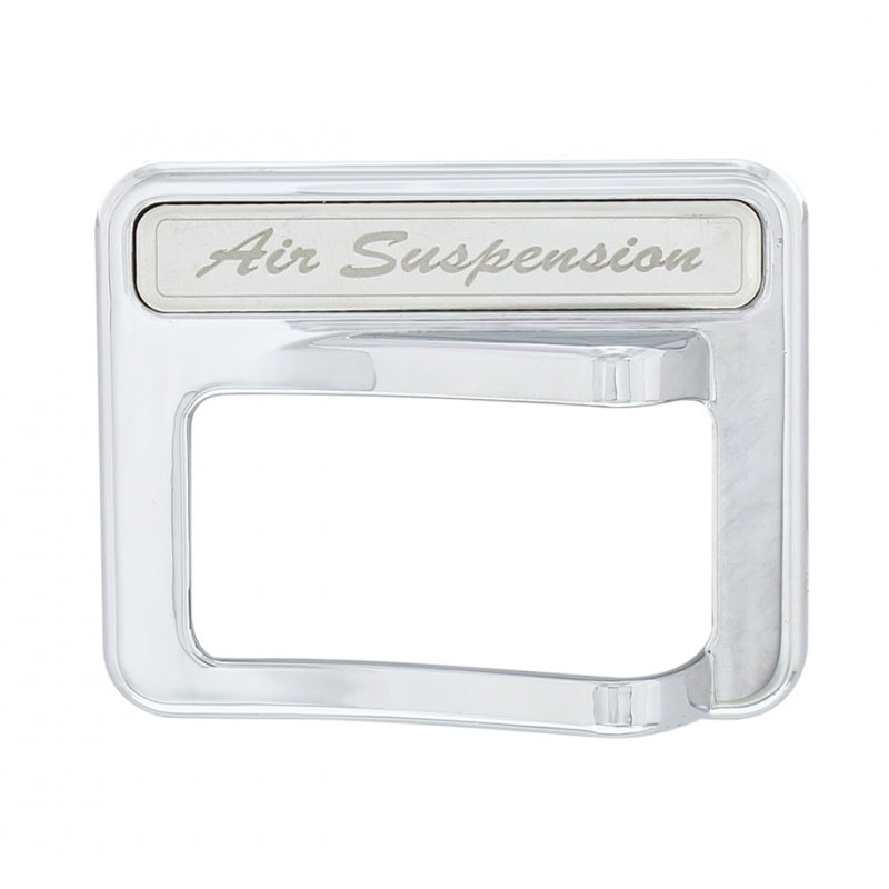 Peterbilt 567/579 chrome plastic rocker switch cover w/stainless steel nameplate – Air Suspension