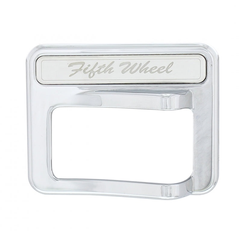 Peterbilt 567/579 chrome plastic rocker switch cover w/stainless steel nameplate – Fifth Wheel