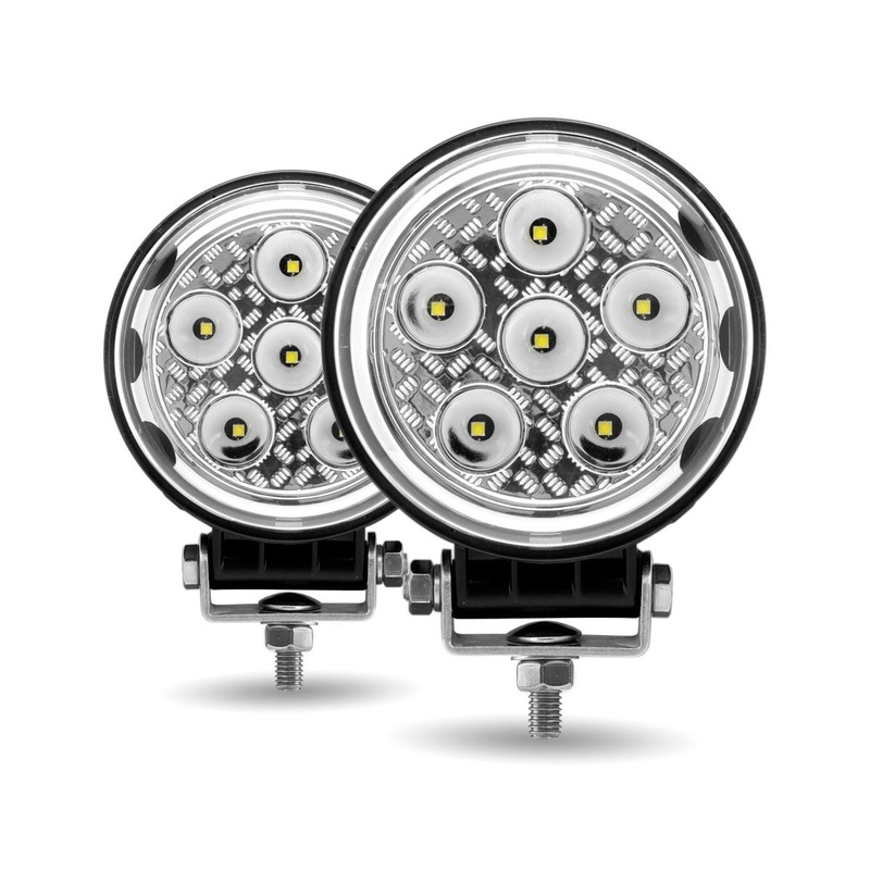 Radiant Series White 9 diode LED work light with side diodes – PAIR, 1080 lumens