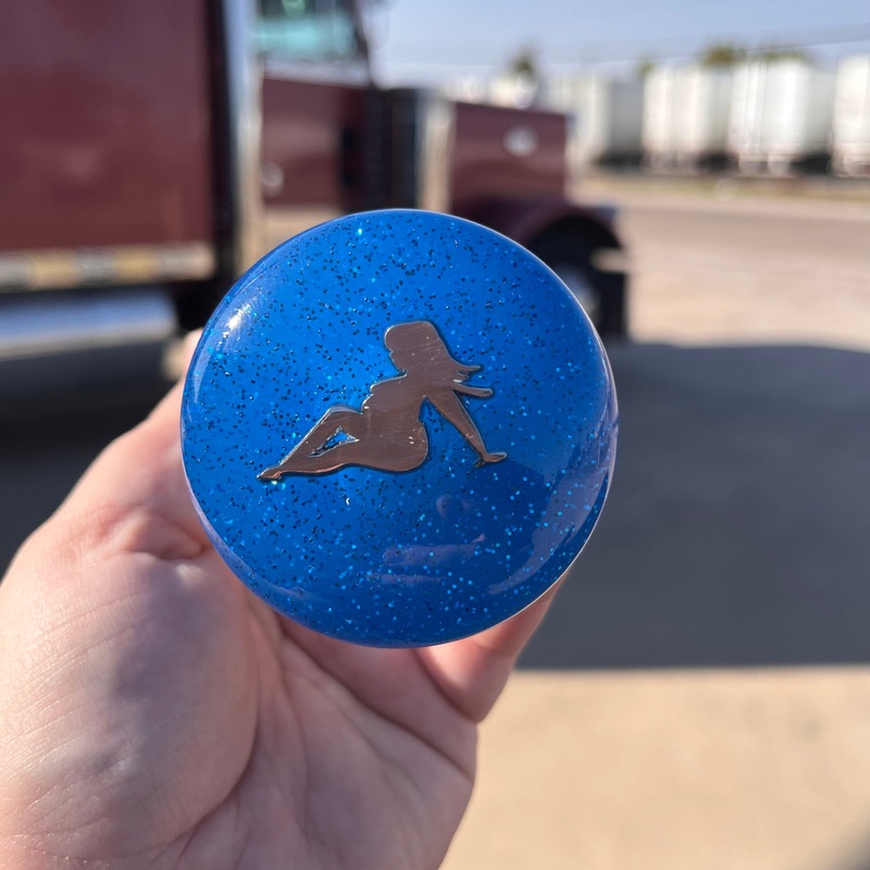 Thicc Lady embedded logo tractor / trailer air brake knob with 5/8 x 11 insert – SINGLE