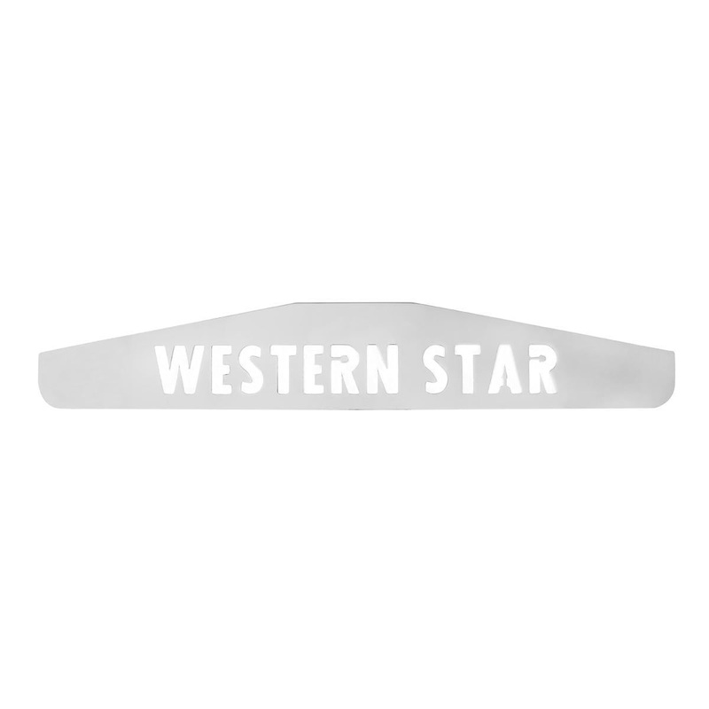 Western Star chrome 24 mudflap weight w/welded studs