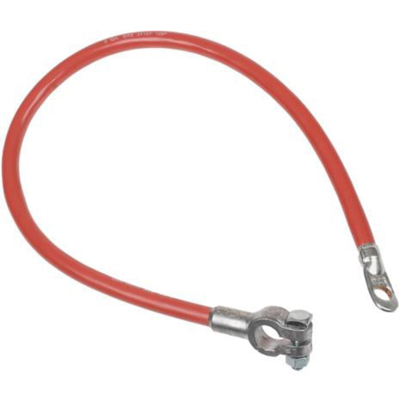 31 INCH 2 AWG BATTERY CABLE WITH TOP POST STRAIGHT X 7/16 EYELET CONNECTIONS