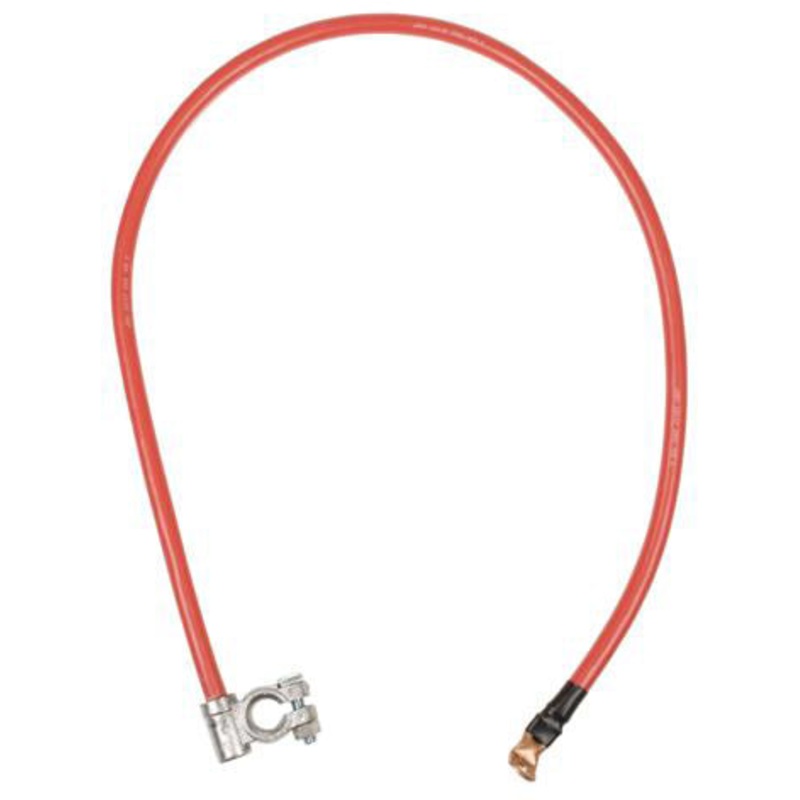 38 INCH 2 AWG BATTERY CABLE WITH TOP POST 90 X 7/16 EYELET CONNECTIONS