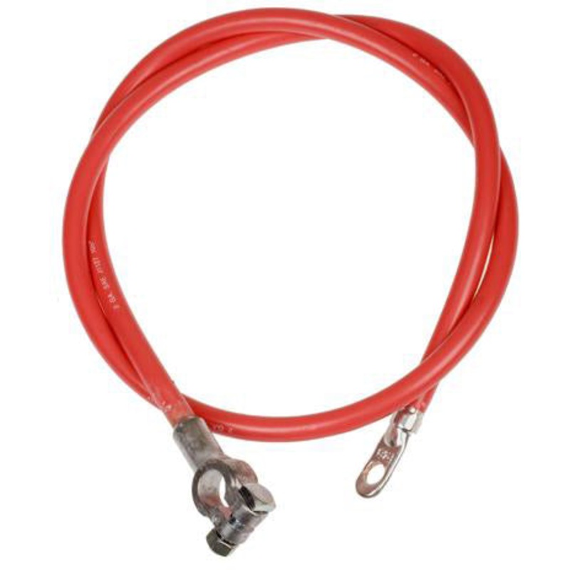 48 INCH 2 AWG BATTERY CABLE WITH TOP POST STRAIGHT X 7/16 EYELET CONNECTIONS