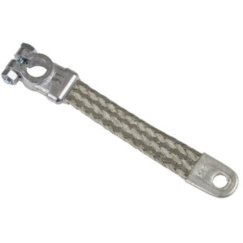 72 INCH 1 AWG BATTERY GROUND STRAP WITH TOP POST STRAIGHT X 7/16 EYELET CONNECTIONS