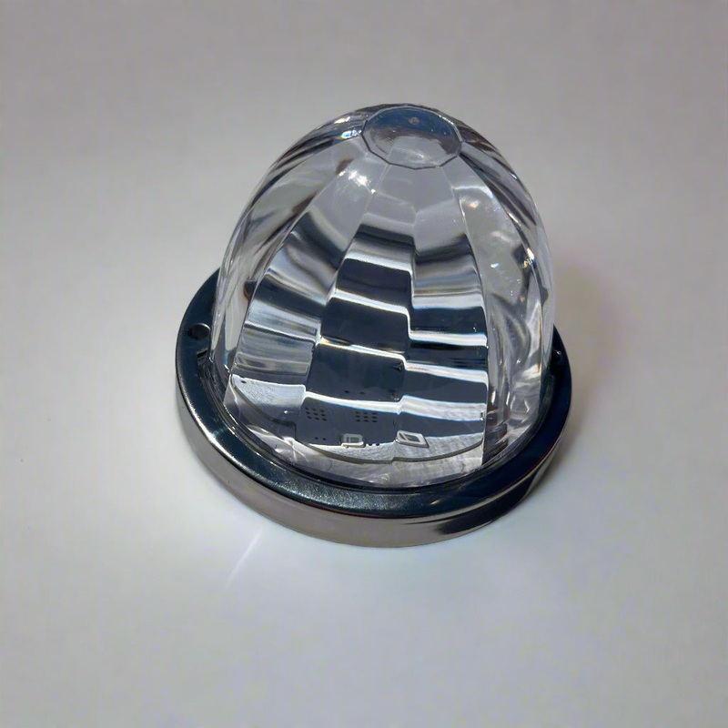 Watermelon style LED turn signal light w/surface mount base – CLEAR lens