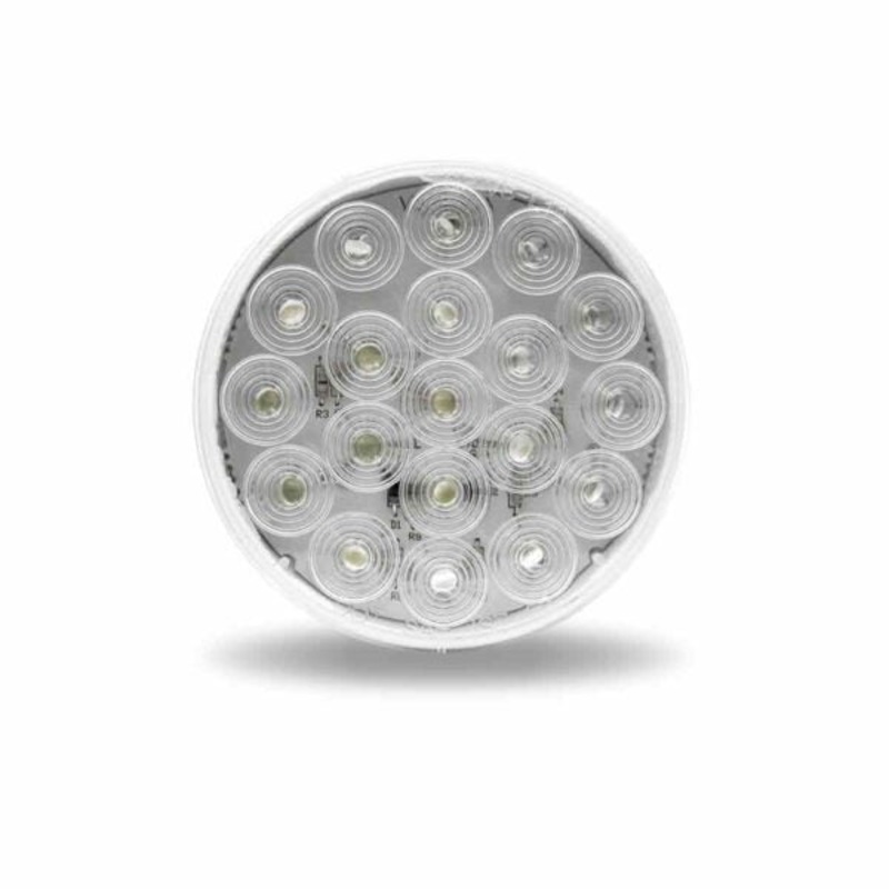 White 4 round 19 diode LED back up/reverse light