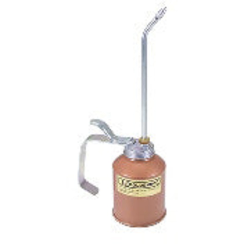 12 OUNCE INDUSTRIAL PUMP OILER WITH STRAIGHT SPOUT – METAL CONTAINER