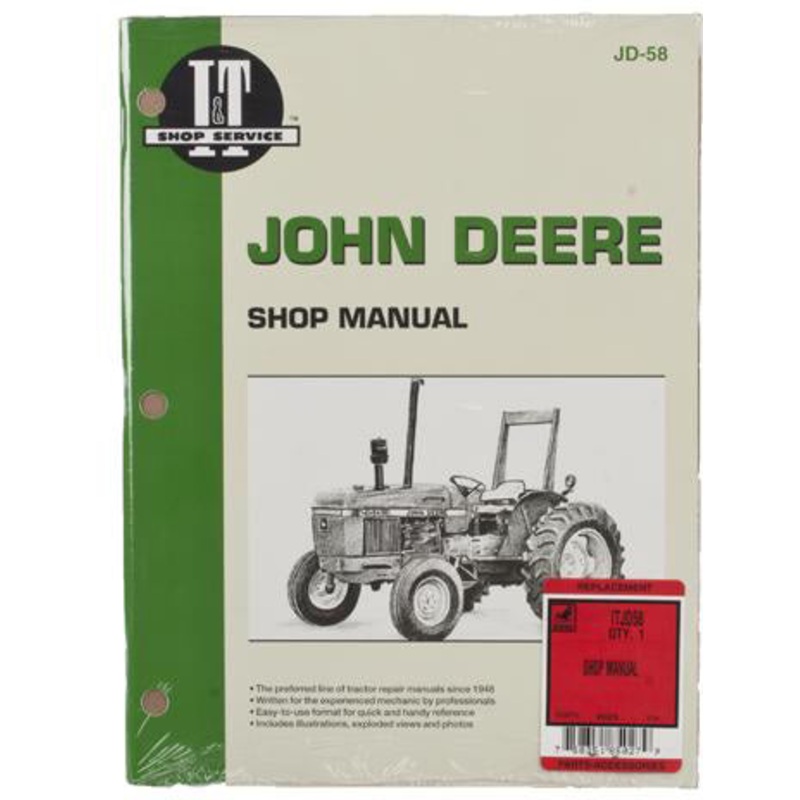 SHOP MANUAL FOR JOHN DEERE