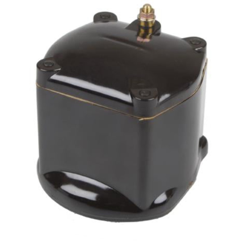 IGNITION COIL, 12 VOLT, 2.5 OHMS, SQUARE STYLE MOUNTS ON TOP OF DISTRIBUTOR