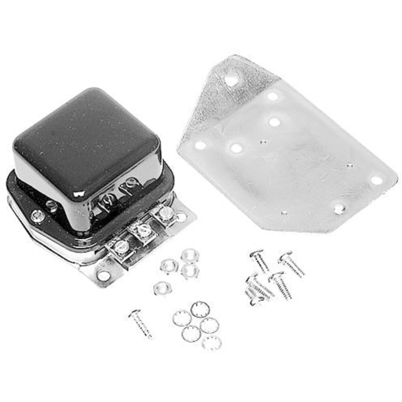 REGULATOR, INCLUDES MOUNTING PLATE,6V. TRACTORS: 8N (PRIOR TO SERIES 263844), 2N, 9N