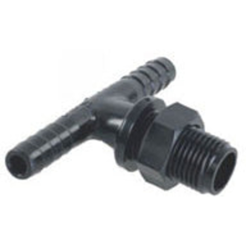 TEEJET DOUBLE HOSE BARB NOZZLE BODY – 3/8 HOSE – NYLON