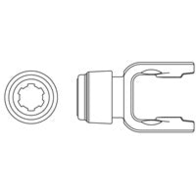 1-3/8 6 SPLINE SAFETY SLIDE LOCK BONDOILI 5 SERIES TRACTOR YOKE