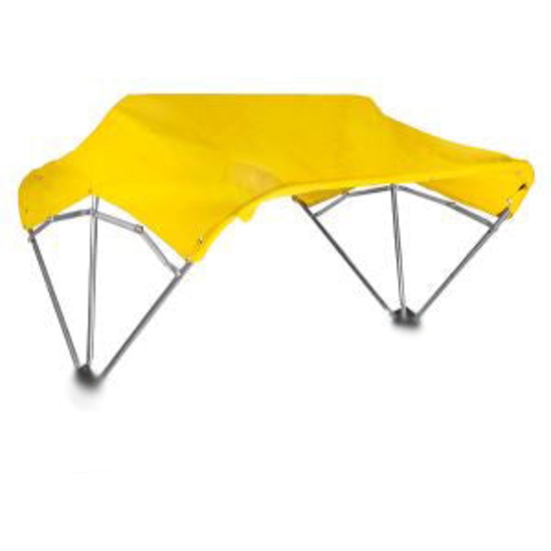 JUMBO SIZE CANOPY KIT 3-BOW WITH MOUNTING BRACKET AND YELLOW COVER
