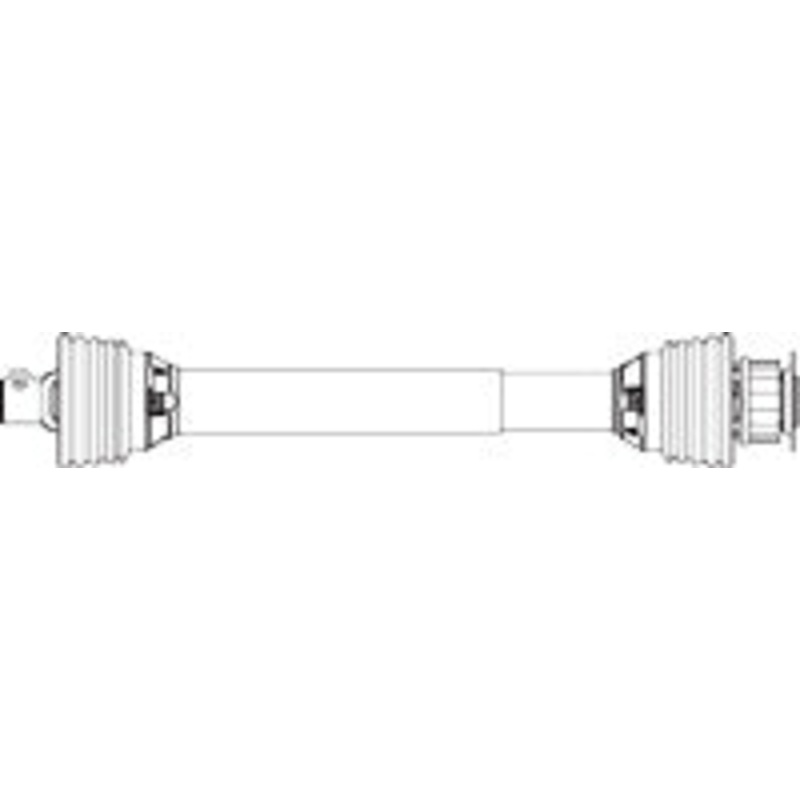 CLASSIC SERIES METRIC DRIVELINE – BYPY SERIES 2 – 52 COMPRESSED LENGTH – FOR HAY TEDDER GENERAL APPLICATIONS – HAS RATCHET CLUTCH IMPLEMENT YOKE
