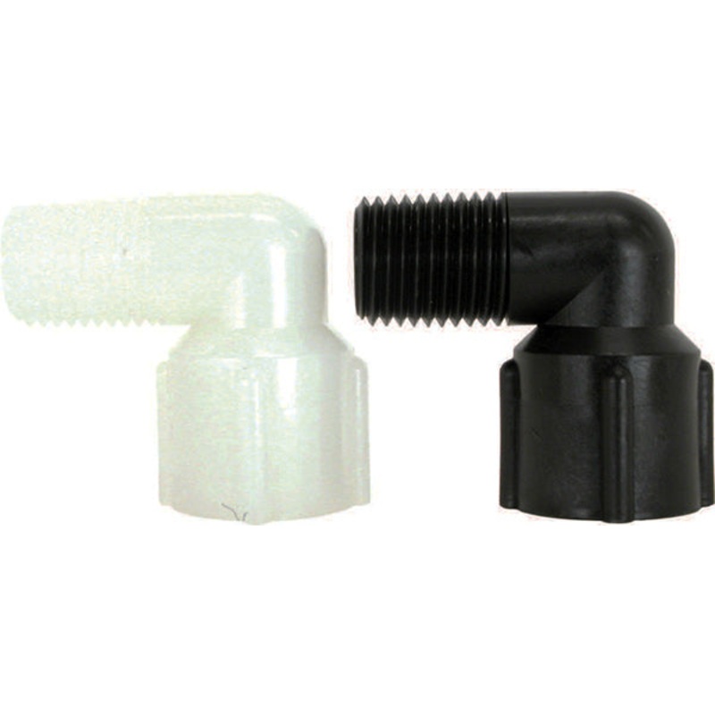 1/4 INCH X 1/4 INCH MNPT X FNPT  POLY STREET ELBOW – 90