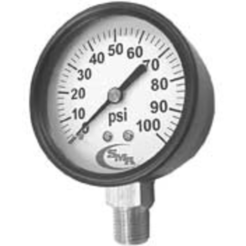 100 PSI DRY GAUGE – 2-1/2 DIAMETER