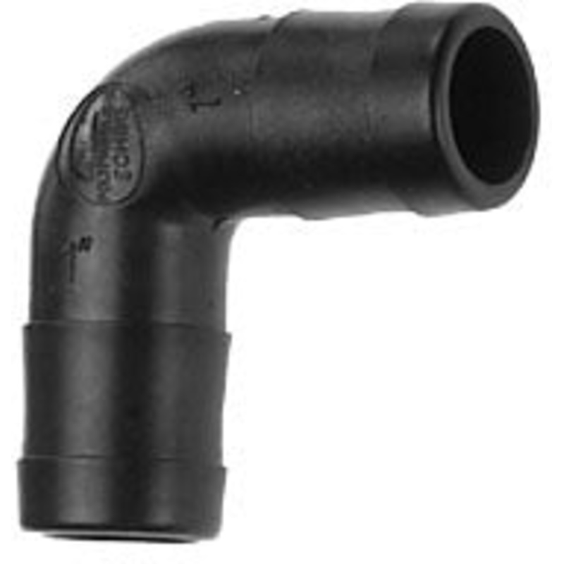 3/4 INCH X 3/4 INCH HOSE BARB X HOSE BARB  POLY ELBOW – 90