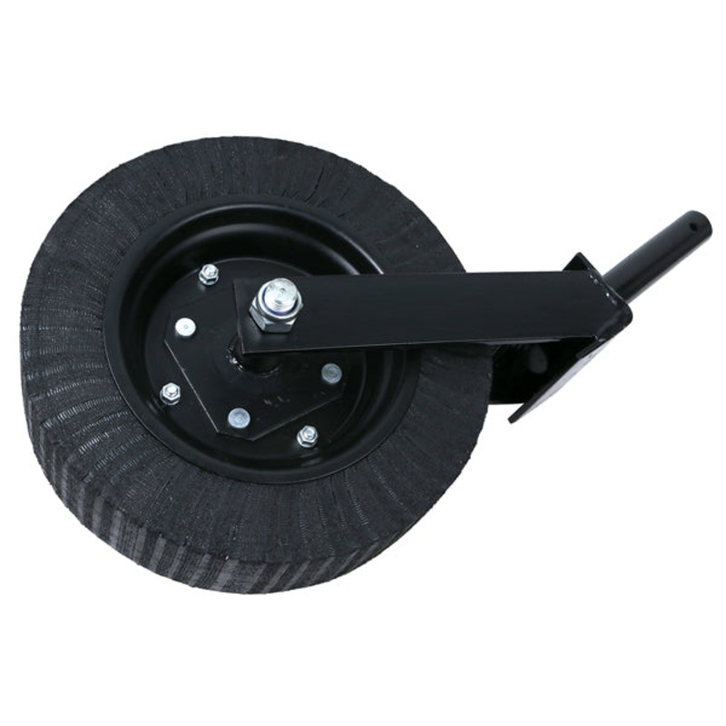 4 X 8 ROTARY CUTTER TAILWHEEL, HUB & FORK ASSEMBLY WITH FABRICATED HUB