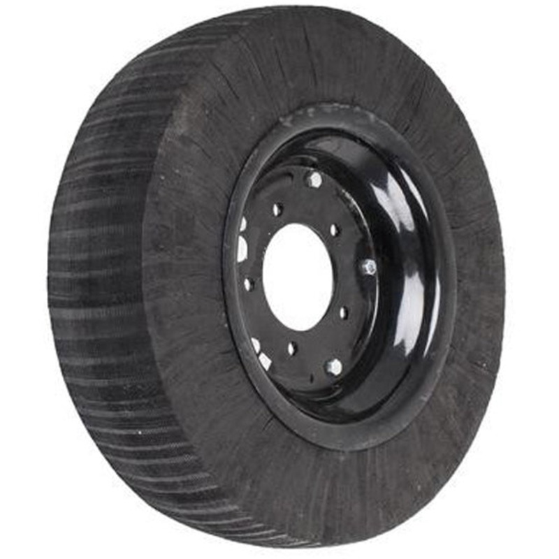 6X9 MOWER TAIL WHEEL, 4 BOLT HOLES ON 5 BOLT CIRCLE. 21 OD OVERALL
