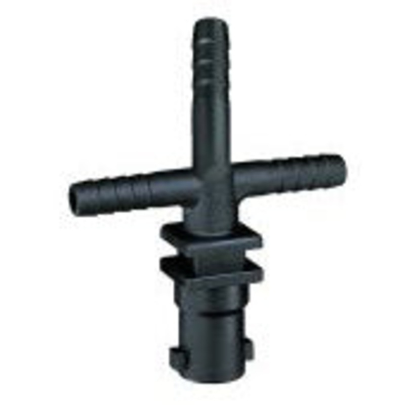 QUICKJET TRIPLE BARB NOZZLE BODY – 3/8 HOSE – NO DIAPHRAGM